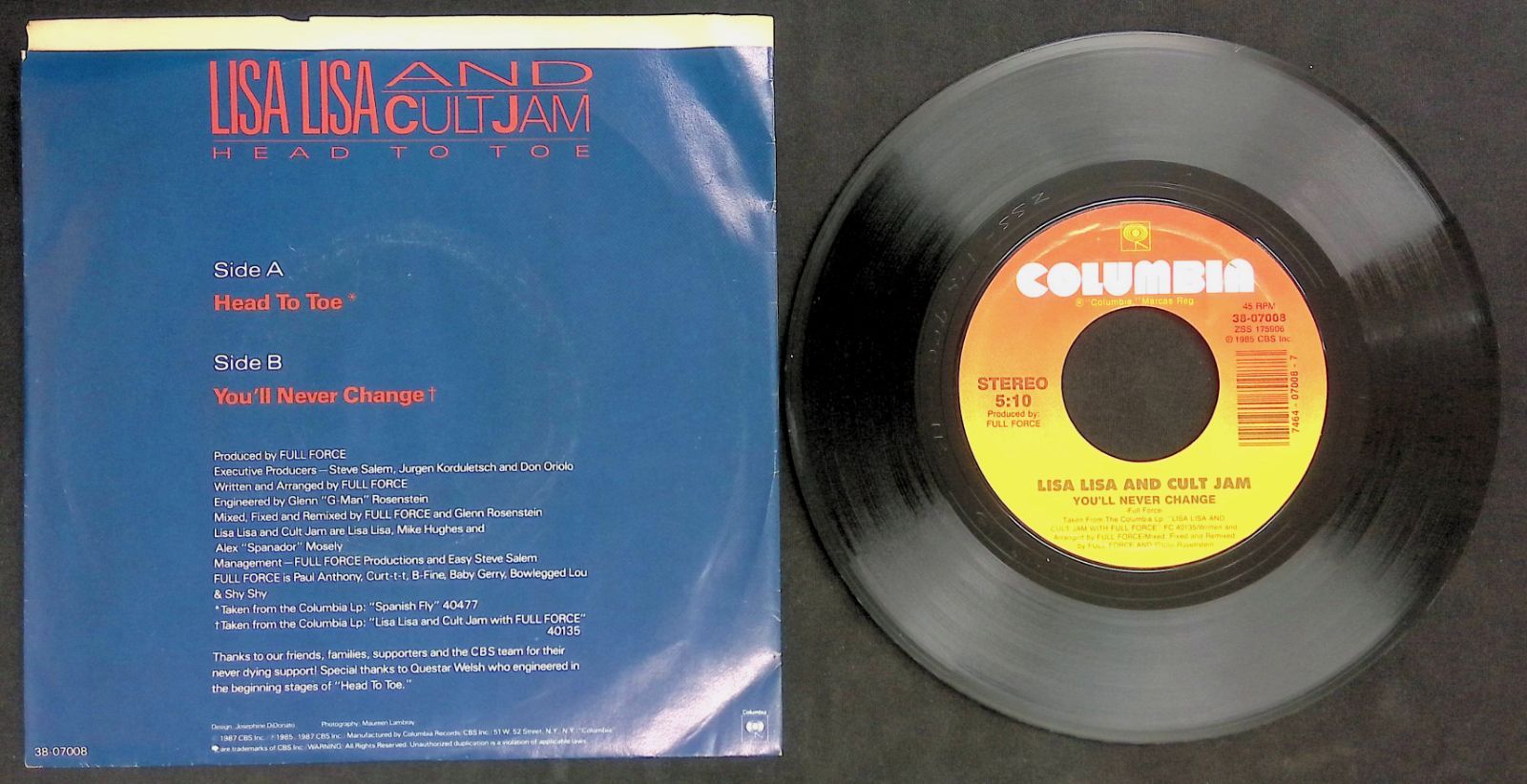 レコード EP リサ・リサ＆カルトジャム Lisa Lisa and Cult Jam Head