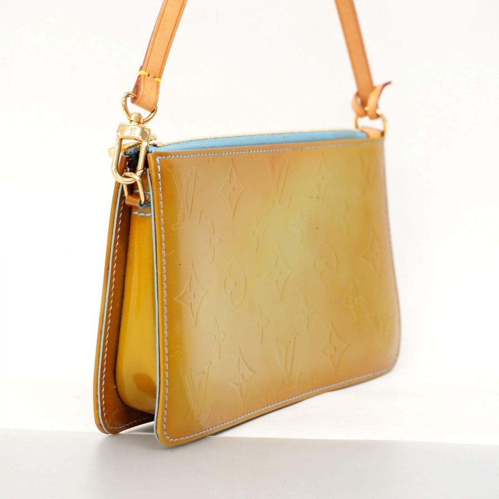 ルイ ヴィトン Louis Vuitton ルイ ヴィトン ポーチ ヴェルニ レキシントン M91056 ベビーブルーレディース P1610120