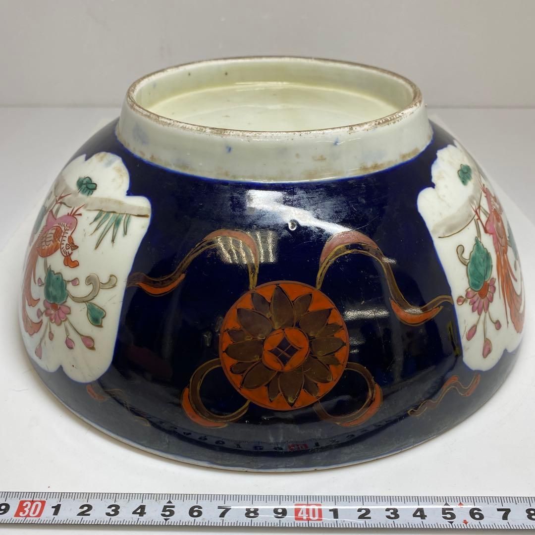 古伊万里 色絵大鉢 木箱付 直径27.5㎝ 東Y7-0306②タコサ - メルカリ