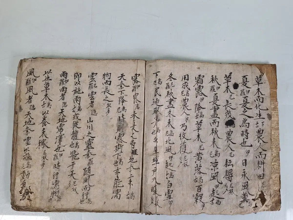  数コレクター学習資料 古書籍 ハン HAN 漢字 ビンテージ本 手稿 学語集 人文 本