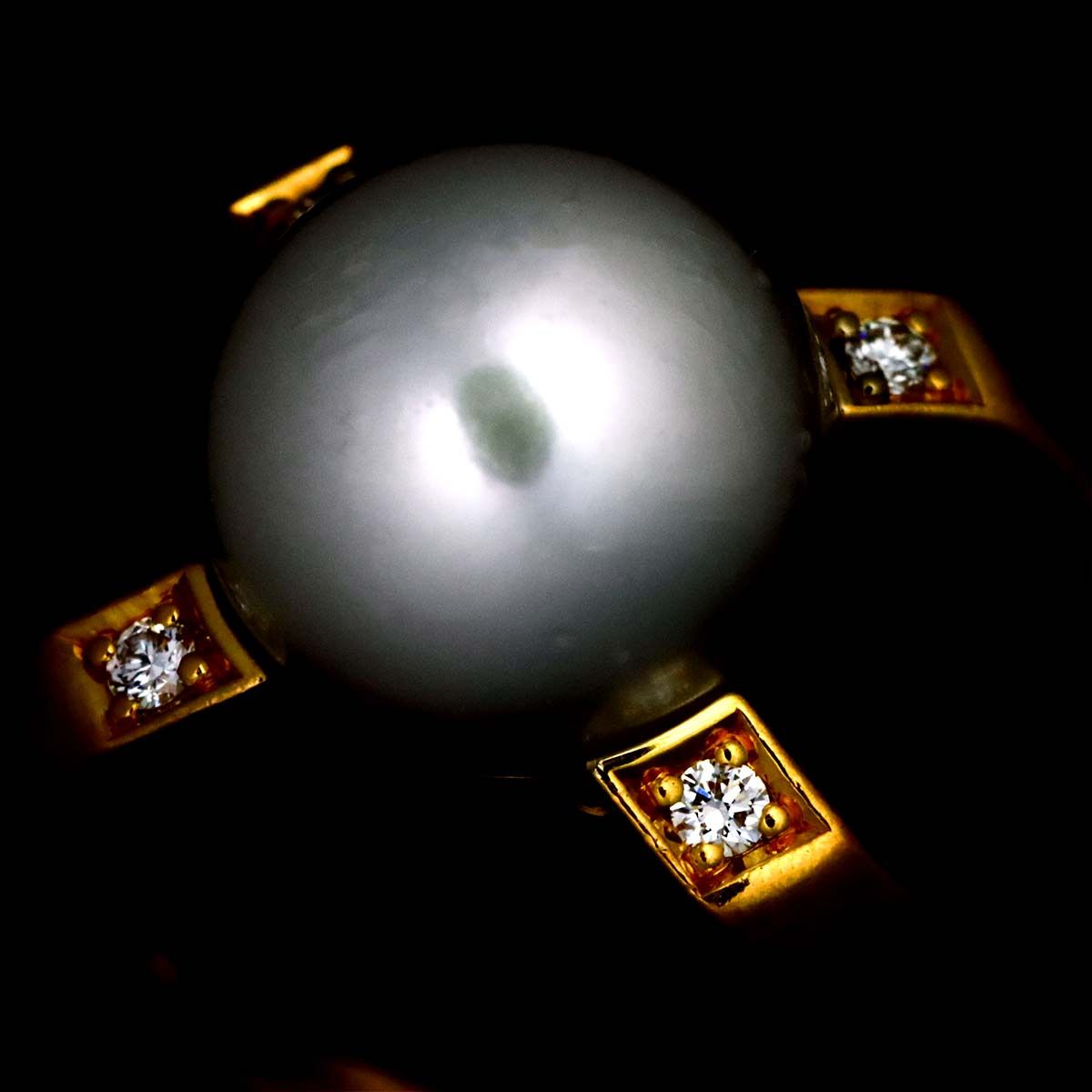 ミキモト MIKIMOTO M Collection 11号 リング アコヤ真珠 8.5mm ダイヤ