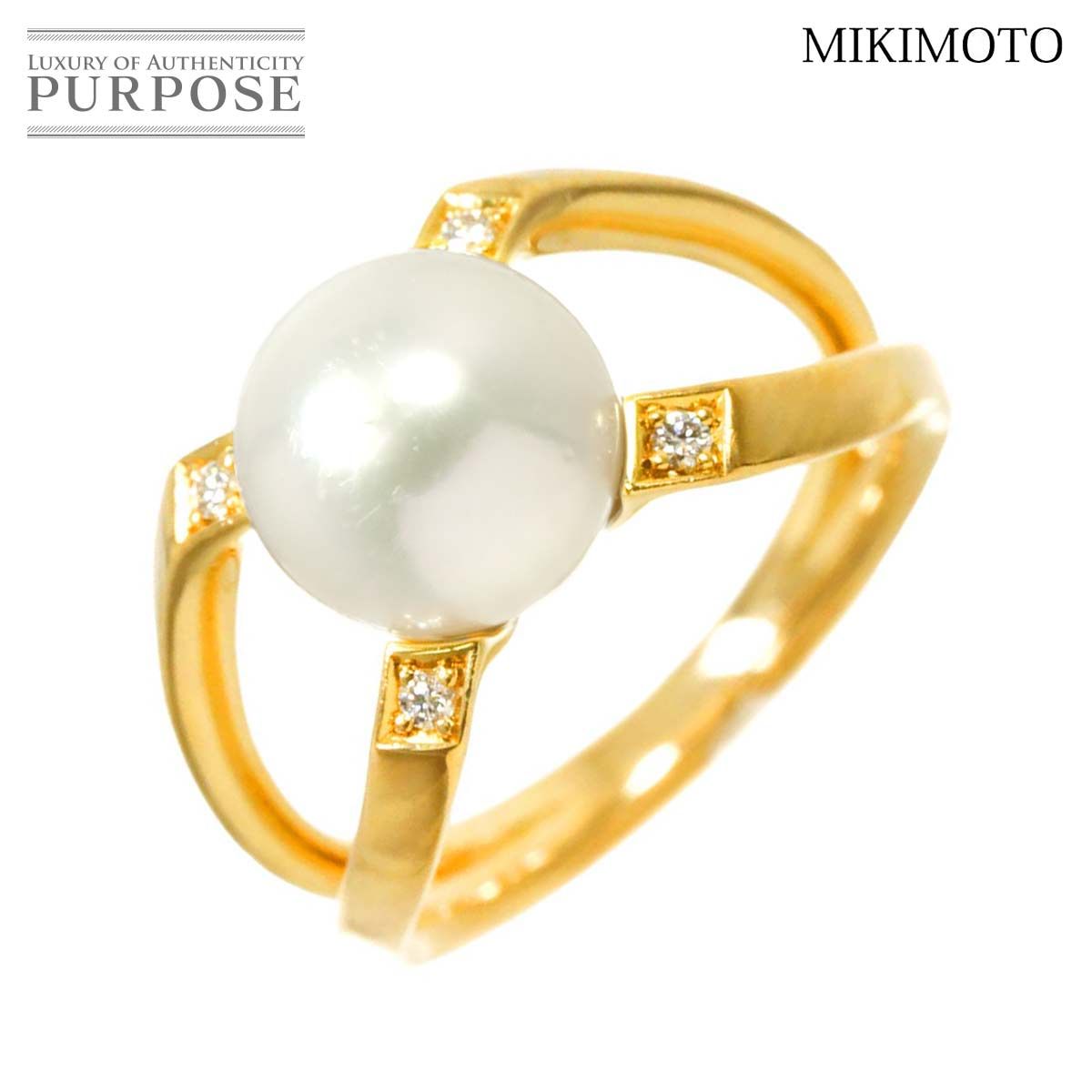 ミキモト MIKIMOTO M Collection 11号 リング アコヤ真珠 8.5mm ダイヤ
