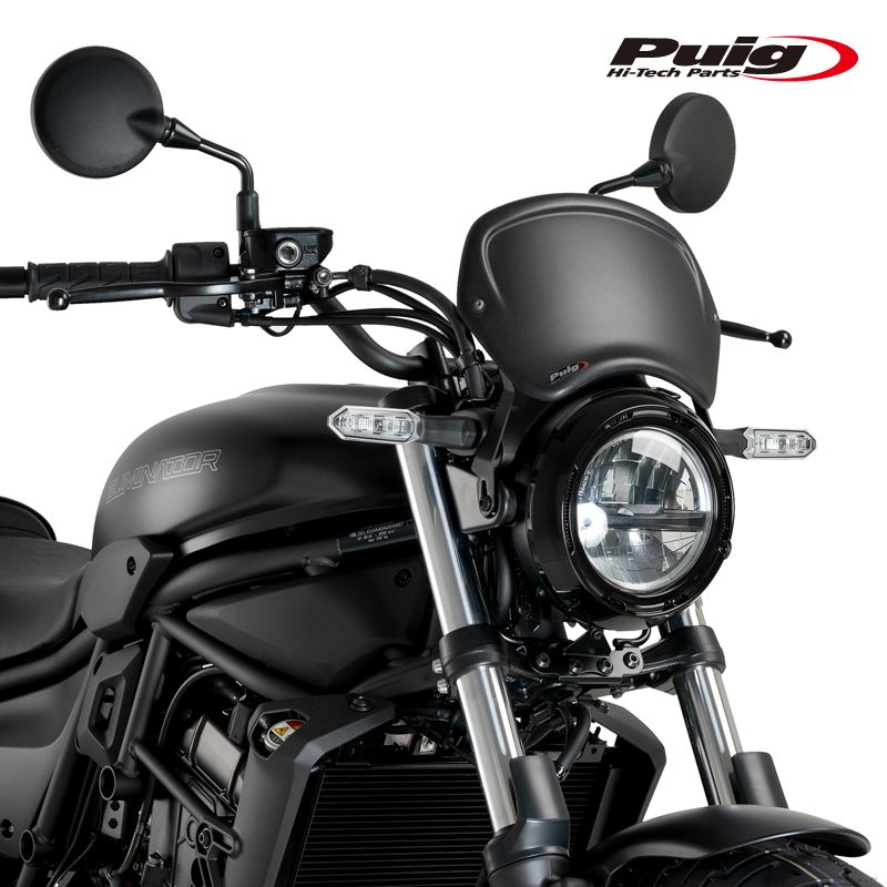 Puig 3591 J FRONT PANEL MATT BLACK 汎用 プーチ フロントパネル ゼッケンプレート