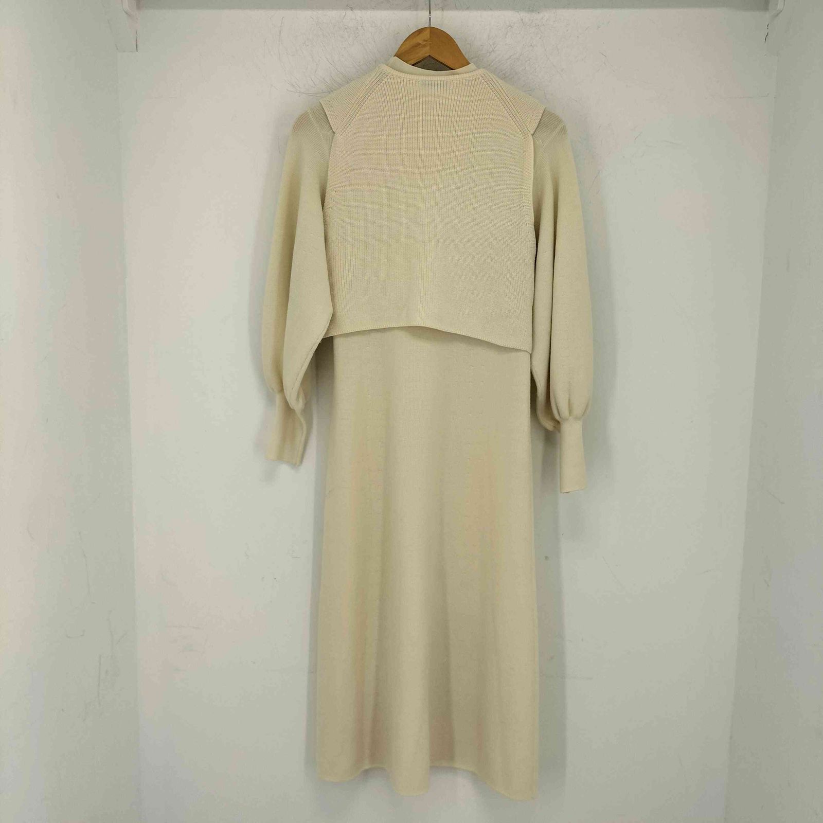 アナイ ANAYI メリノウールアンサンブルニット ワンピース レディース JPN 38