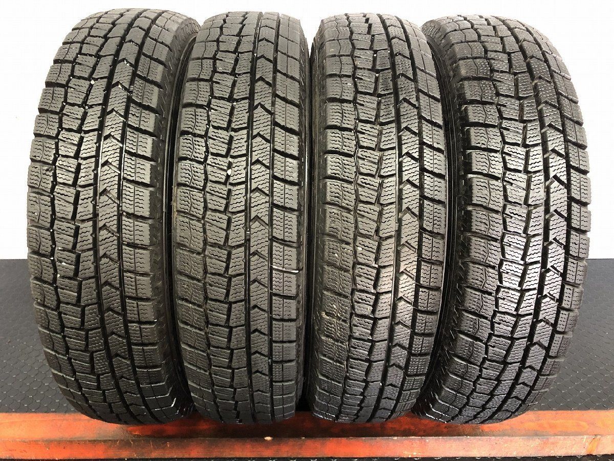 走行短め DUNLOP WINTER MAXX WM 02 155 80 R 13 13インチ スタッドレス 4本 22年製 ヴィッツ ブーン パッソ カローラ プラッツ等 STP 041