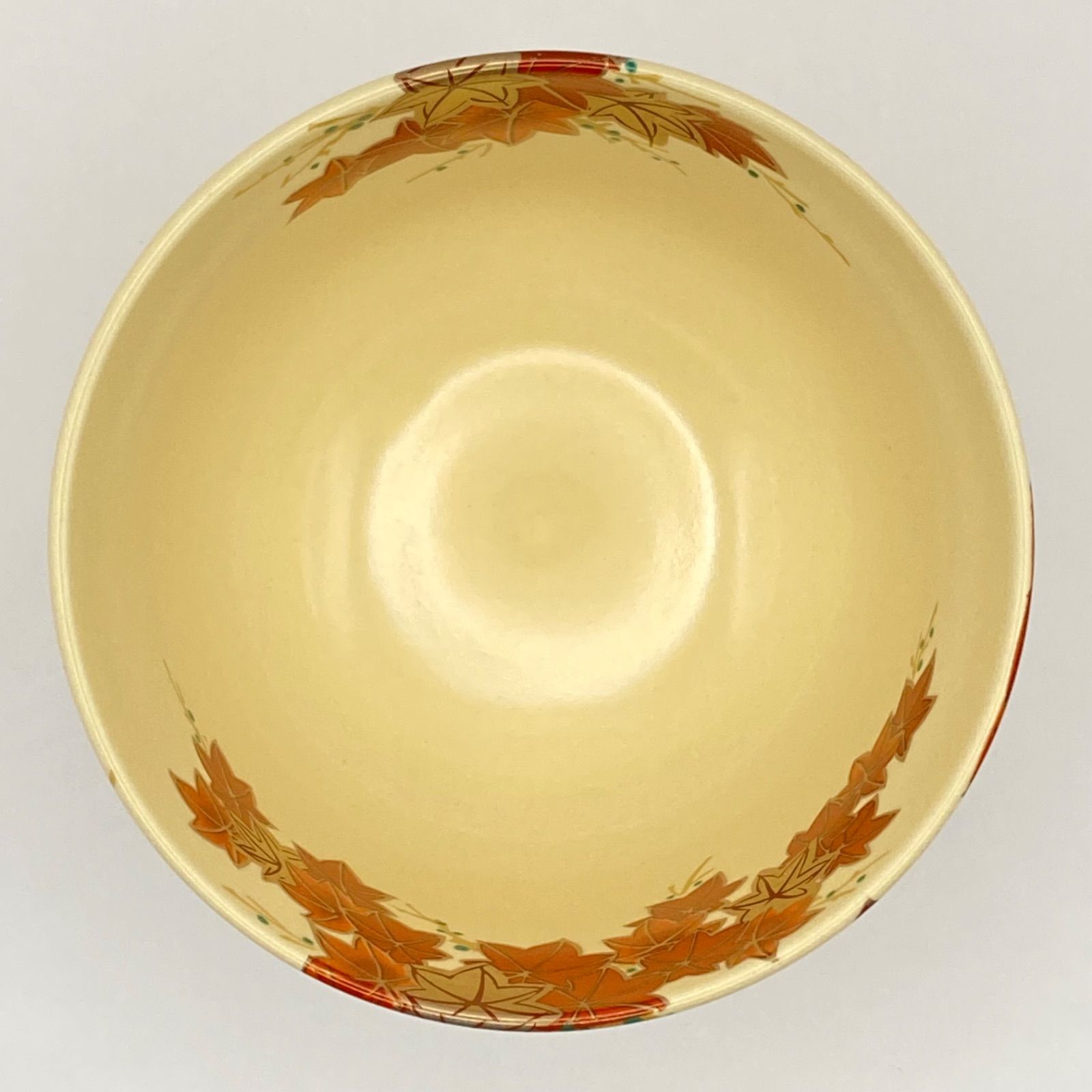 新品】抹茶茶碗 仁清 紅葉 宮地英香 紙箱入 茶道具 茶盌 茶器 伝統工芸