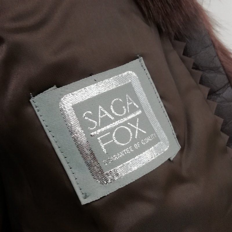 原宿マザー HARAJUKU MOTHER サガフォックス 銀サガ ファー コート 美