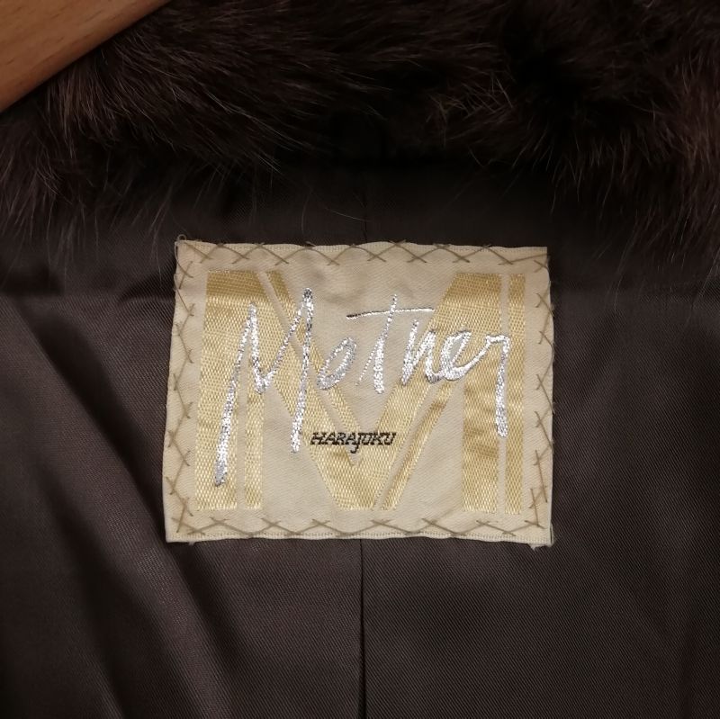 原宿マザー HARAJUKU MOTHER サガフォックス 銀サガ ファー コート 美