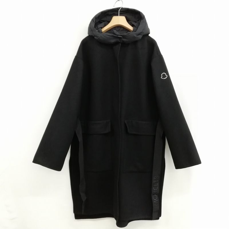 モンクレール MONCLER 21AW Fleole ウール ロング コート フーデット