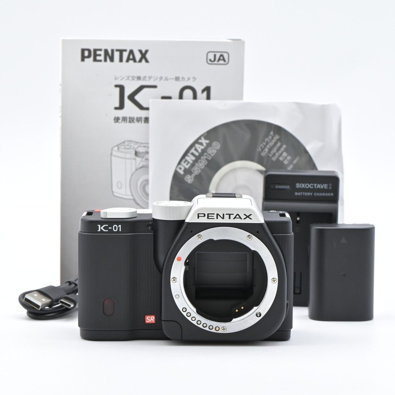 PENTAX ペンタックス K-01 ボディ ブラック×ブラック ミラーレス一眼レフカメラ