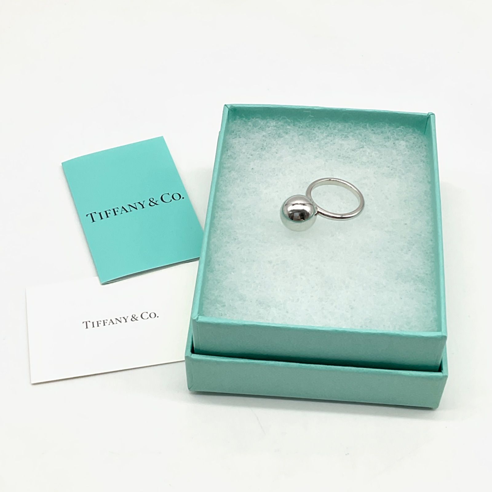 Tiffany-Co. ティファニー ハードウェア ボールリング 12mm 指輪 Ag925 SV925 シルバー 9号 ABランク 5_361