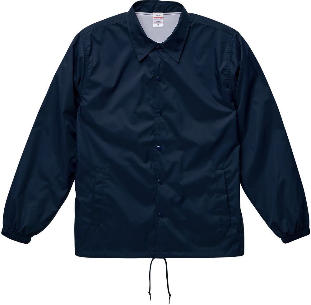ユナイテッドアスレ UnitedAthle ナイロン コーチ ジャケット   裏地付   705901XX 86 ネイビー