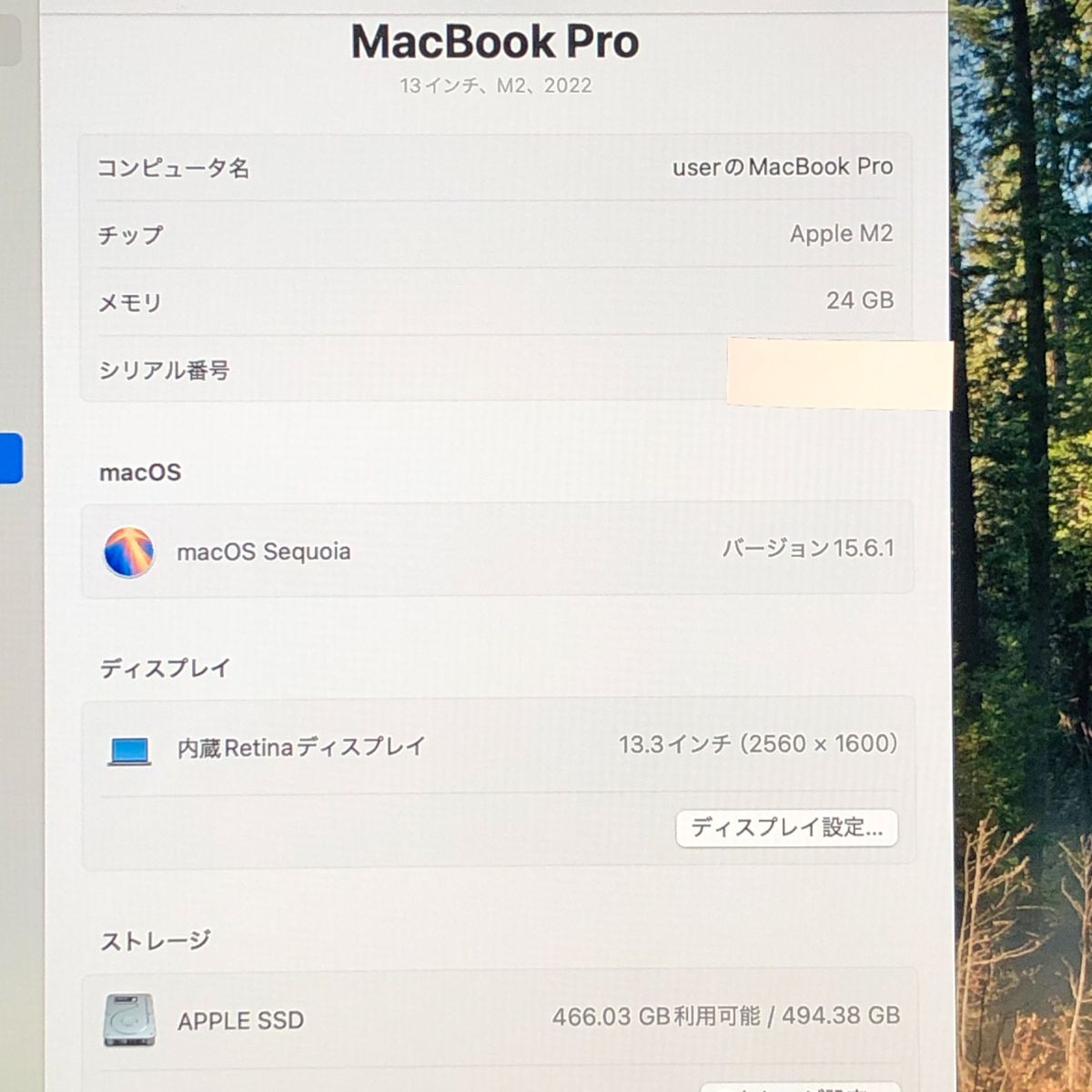 本体のみ Apple MacBook Pro 13インチ M 2 2025 2チップ 24 GB 512 A 2338 EMC 8162 MB-251745 374692