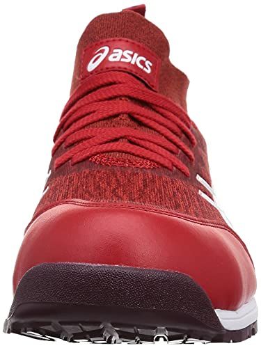 アシックス ワーキング 安全靴 作業靴 ウィンジョブ CP213 JSAA A種先芯 耐滑ソール fuzeGEL搭載 ファイアリーレッド ホワイト 25.0 cm 2E
