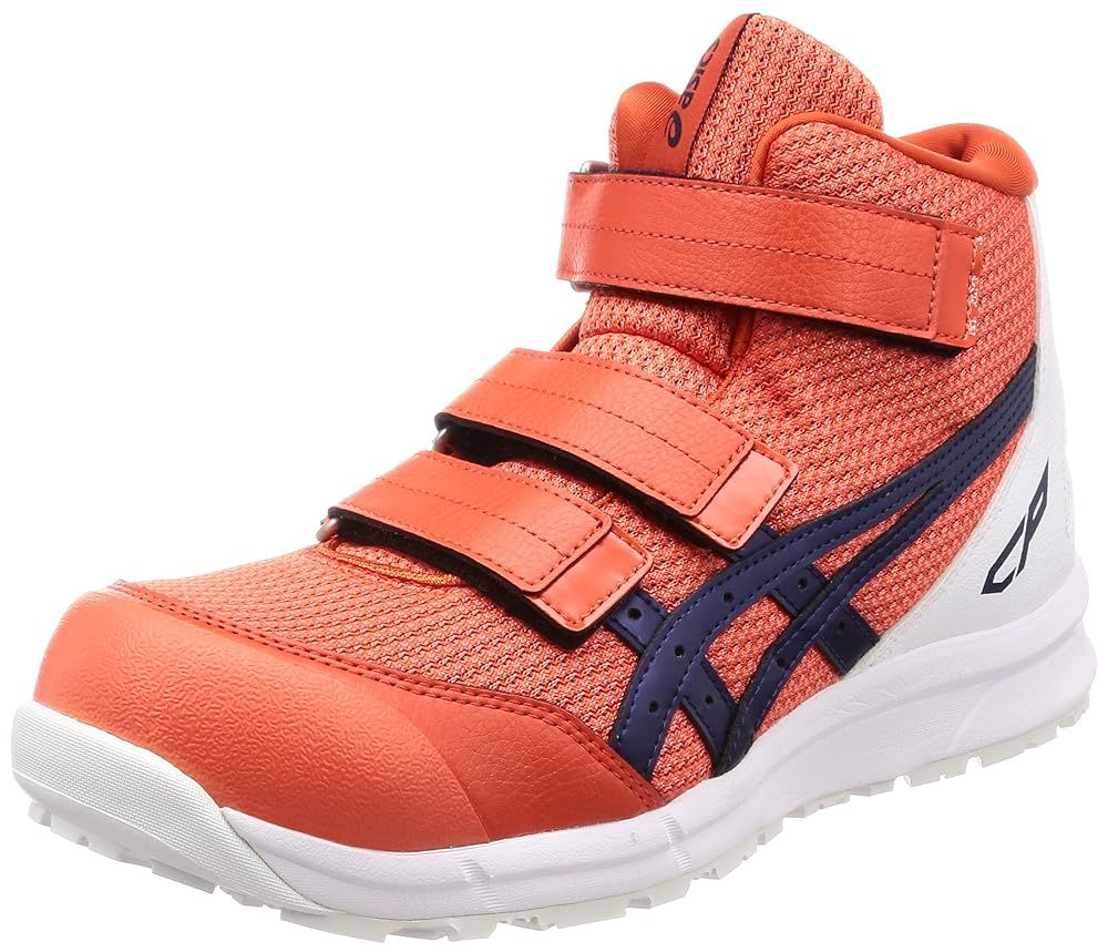 アシックス 安全靴 作業靴 ウィンジョブ CP203 チェリートマト インディゴブルー 25.5 cm 3E