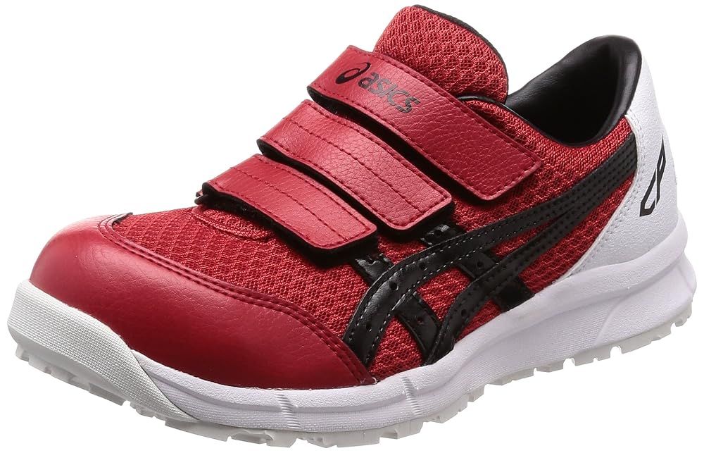 アシックス 安全靴 作業靴 ウィンジョブ CP202 JSAA A種先芯 耐滑ソール αGEL搭載 クラシックレッド ブラック 25.5 cm 3E