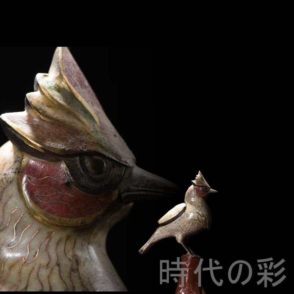 中国古美術 景泰藍 銅胎 泥金彩 小鳥形 香薰 香炉 骨董 收藏 年代物 古置物 擺件 古賞物 古美味