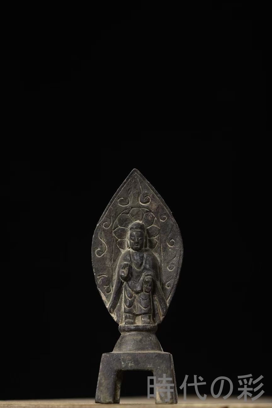 中国古美術 紫銅仏像 北魏時代 鏨刻 仏教造像 銅器 彫刻 工芸 骨董 唐物 美術 鑑賞飾置物 古置物 擺件 古賞物 古美味 R07110612