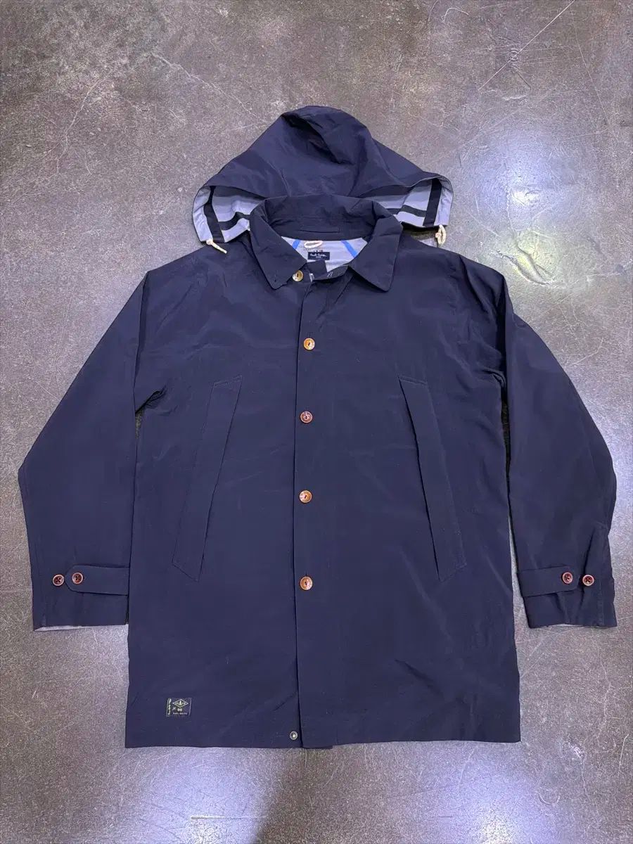 ポール スミス ウォーター ループ フード レインコート ブラック L