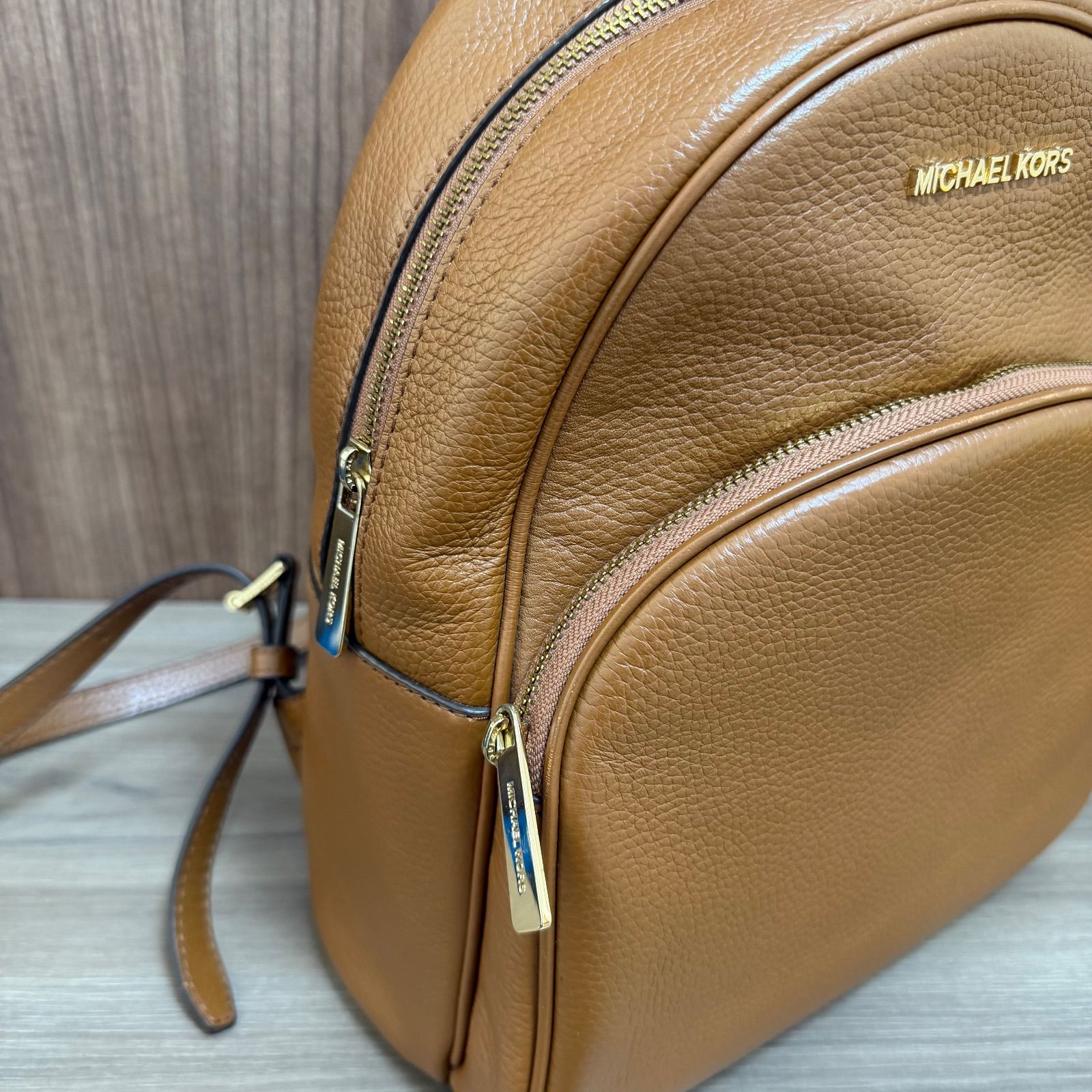 ビ*ス様 MICHAEL KORS バックパック ブラウン Michael Kors バックパック ブラウン MICHAEL KORS ブラウン レザー