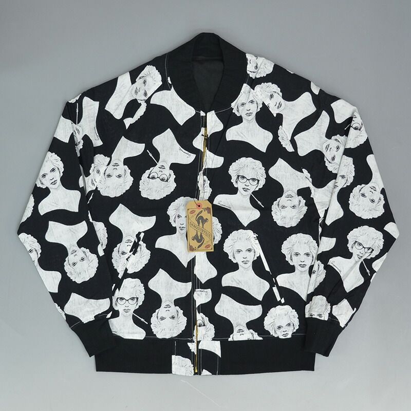 グラッドハンド ギャングスタービル 定価 63 800円 バージニア ジャケット GSV-19-SS-04 ブラック リバーシブル