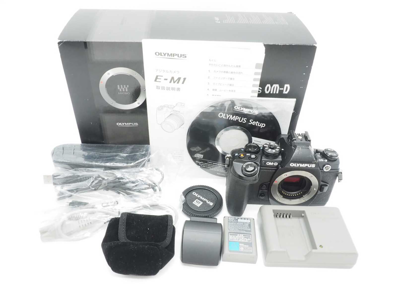 オリンパス Olympus OM-D E-M1 16.3MP Digital Black Body Only 元箱 43982 shots Z5590
