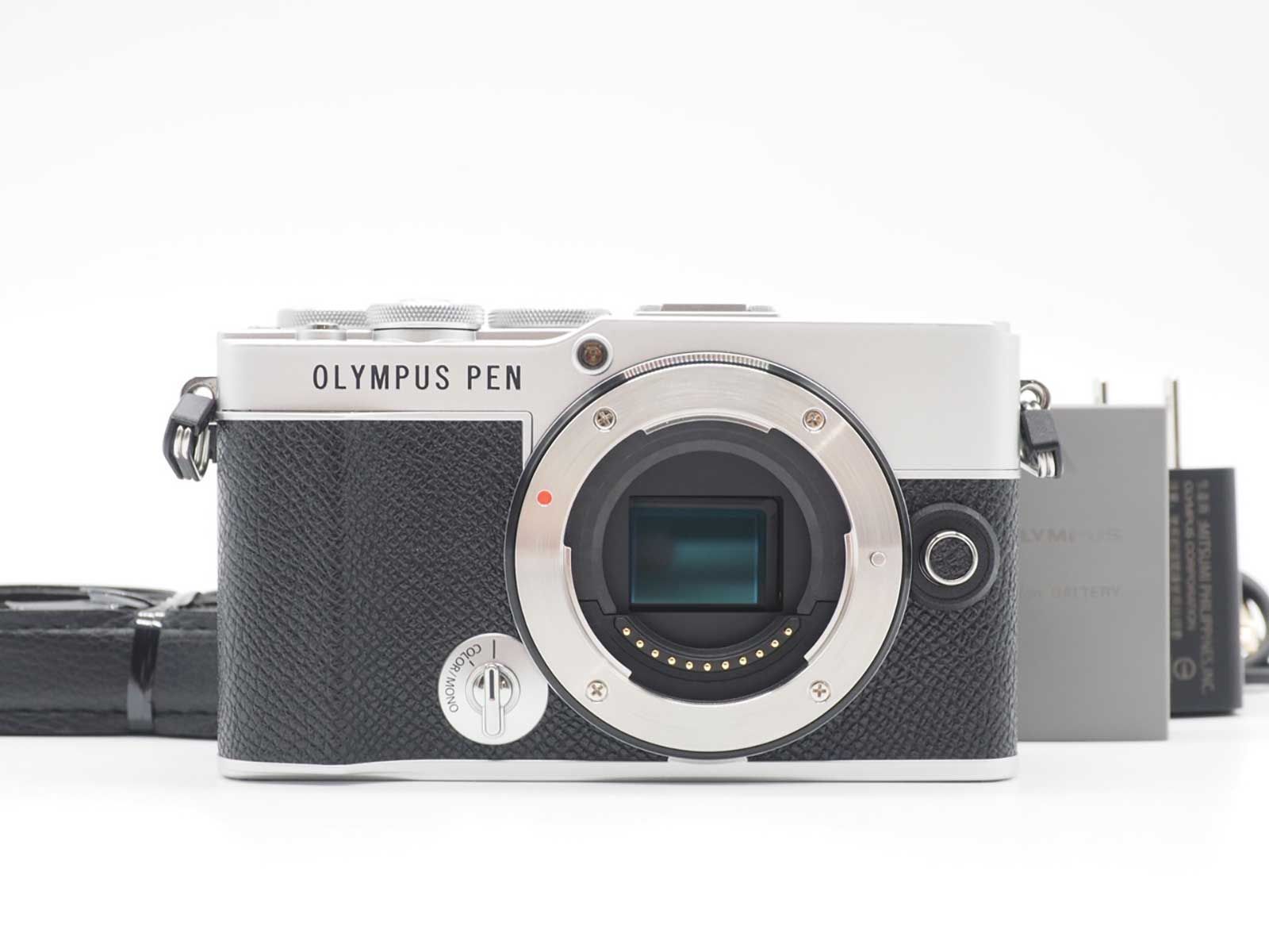 オリンパス Olympus Pen E-P7 20.3MP Digital Camera Body Silver 434 shots Z5602A