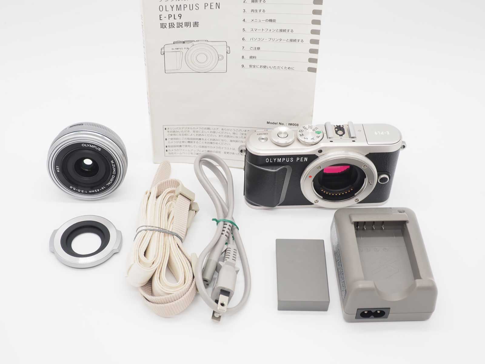 オリンパス Olympus Pen Lite E-PL9 Digital Camera 14-42 Lens Black 3644 shots Z5603A