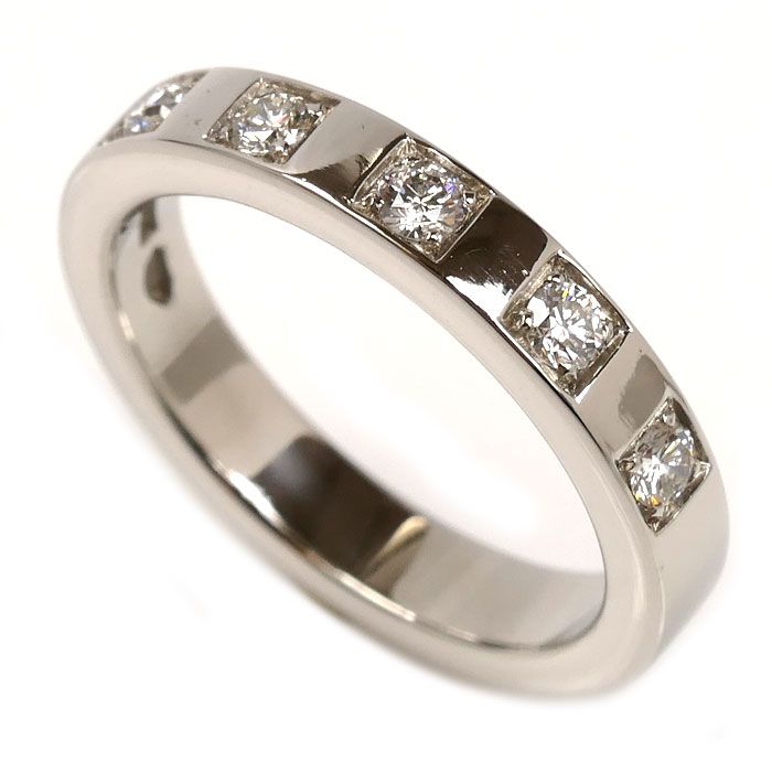 BVLGARI ブルガリ Pt 950プラチナ マリーミー 5 P ダイヤ リング 指輪 336845 6号 2 g レディース