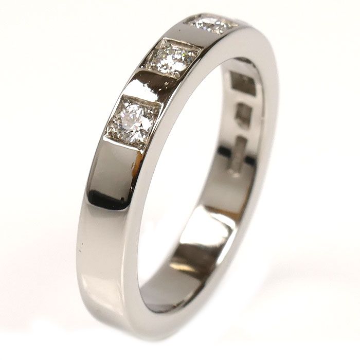 BVLGARI ブルガリ Pt 950プラチナ マリーミー 5 P ダイヤ リング 指輪 336845 6号 5.2 g レディース