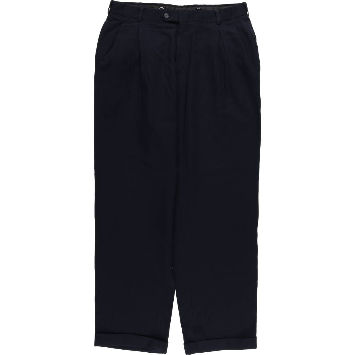 古着 70 80年代 ストライプ柄 ツータック スラックスパンツ メンズw34相当 ヴィンテージ eaa592313