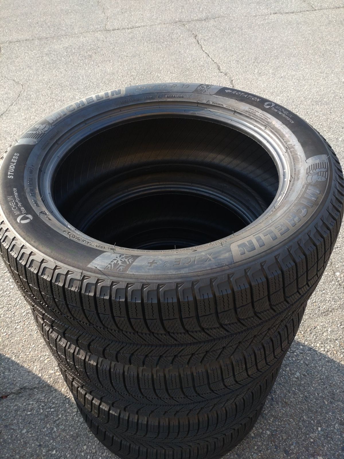 バリ山 ミシュラン X ICE 3 255 50 R 19 107 H 2019年製造 スタッドレス メルセデス ベンツ GLE BMW 5 6 ボルボ XC 90 4本セット 交換パーツ 19インチ 