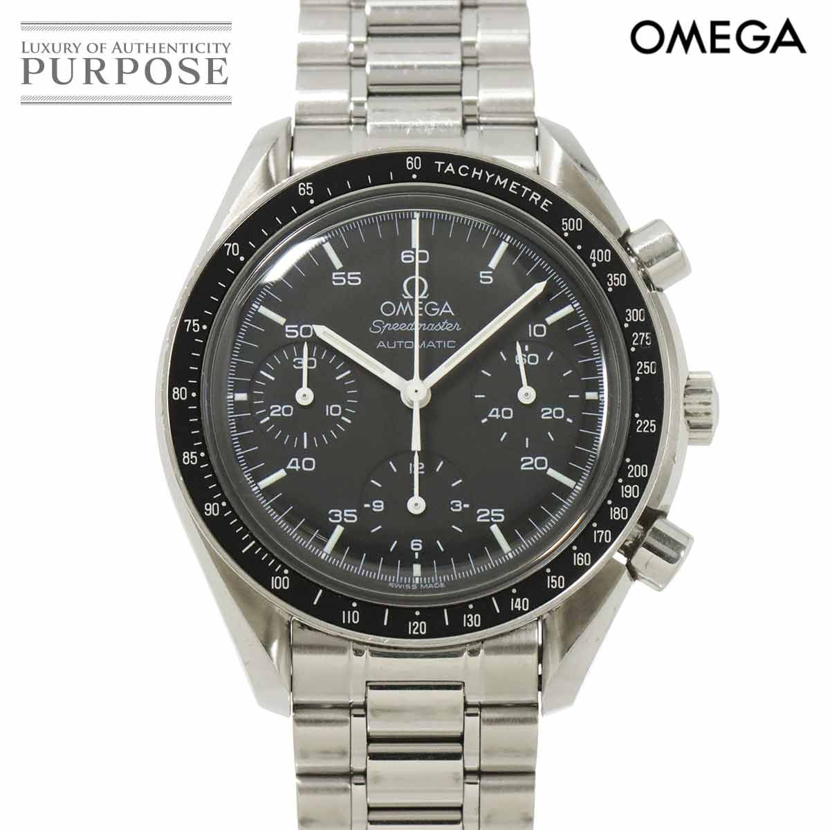 オメガ OMEGA スピードマスター 3510 50 クロノグラフ メンズ 腕時計 ブラック オートマ 自動巻き ウォッチ Speedmaster 90289609