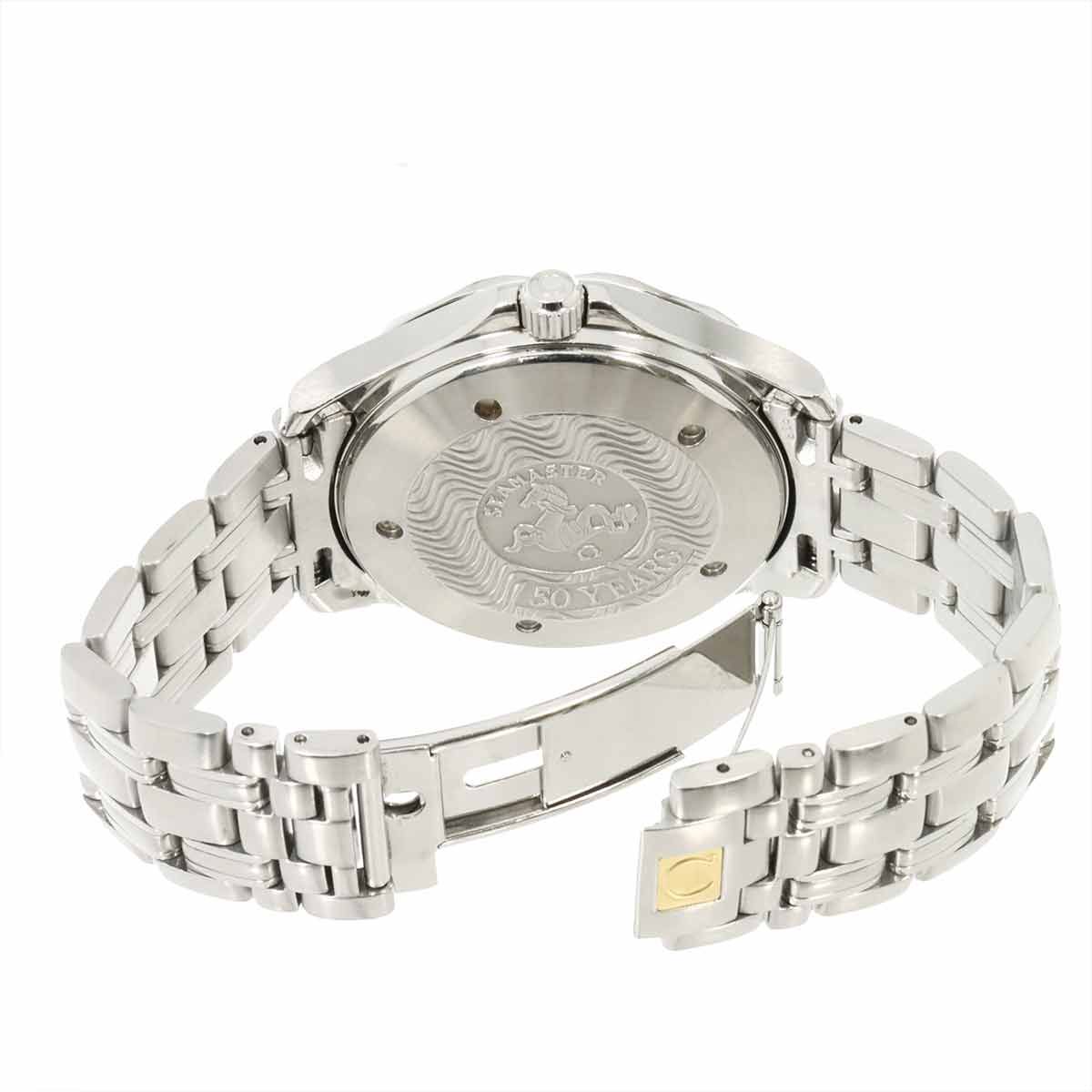  オメガ OMEGA シーマスター300 GMT 2534 50 50周年記念モデル メンズ 腕時計 デイト ブラック 自動巻き ウォッチ Seamaster 90291979 防寒対策 自動巻き時計 腕時計(アナログ)