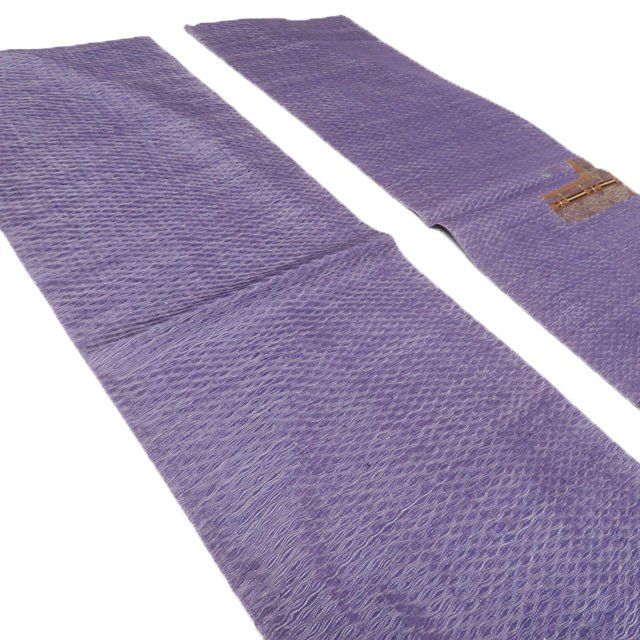  袋帯 正絹 カジュアル 仕立て上がり お太鼓柄 波筬織 櫛織 すくい織 紫系色 多色 きもの北條 A 1294-3 袋帯 帯