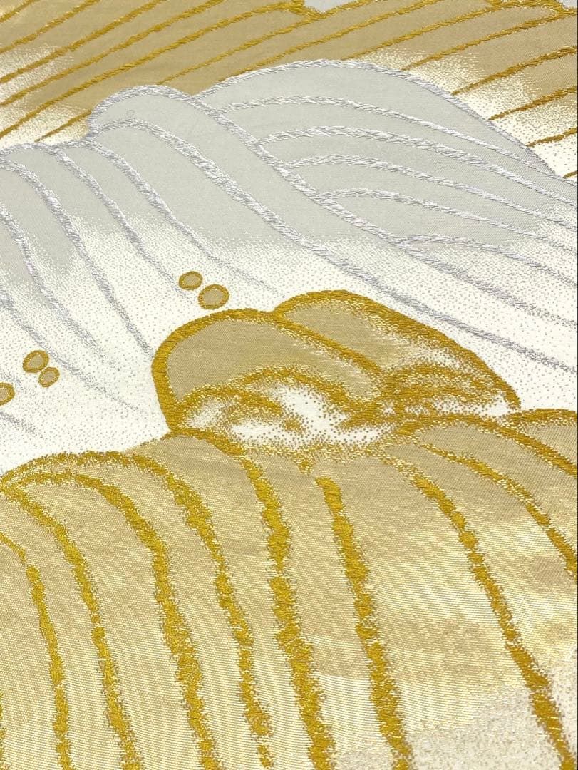 山口美術織物謹織 袋帯 菊地祥波錦文 正絹 D095 - メルカリ