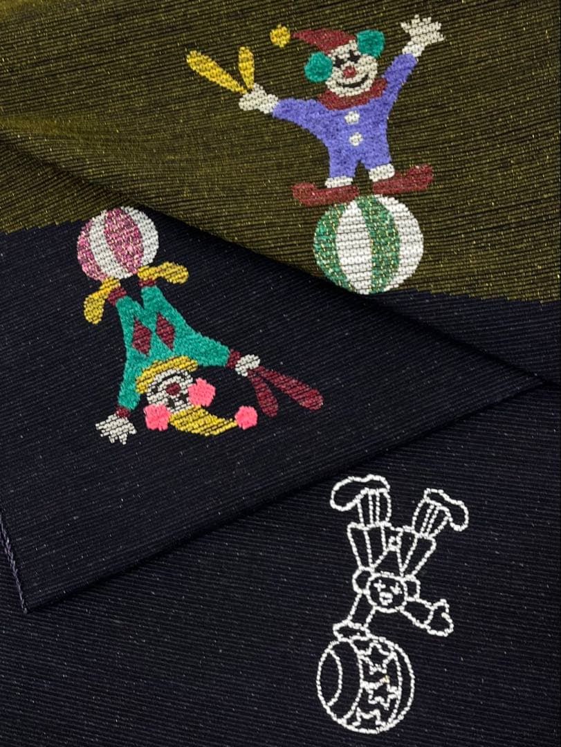  西陣織 とみや織物 八寸名古屋帯 モール織 ピエロ 正絹 D 088 名古屋帯 帯