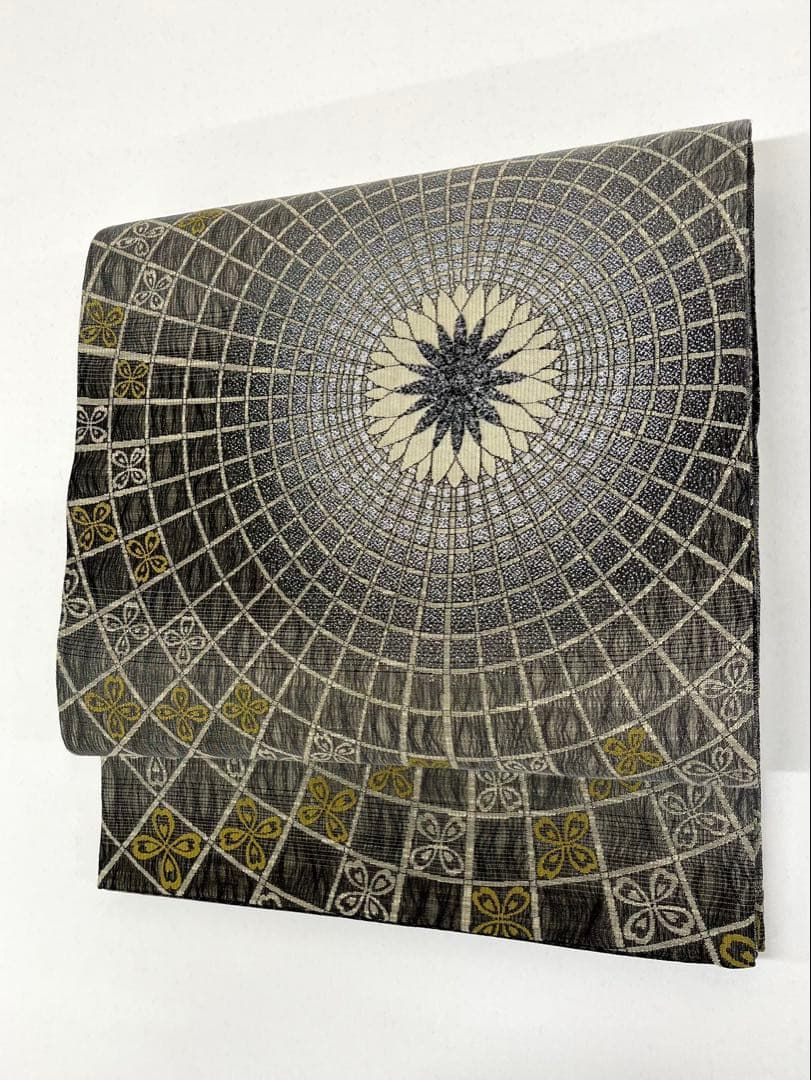 スリーシーズン 三重織 袋帯 モール織 正絹 六通 ガード加工済 D 087