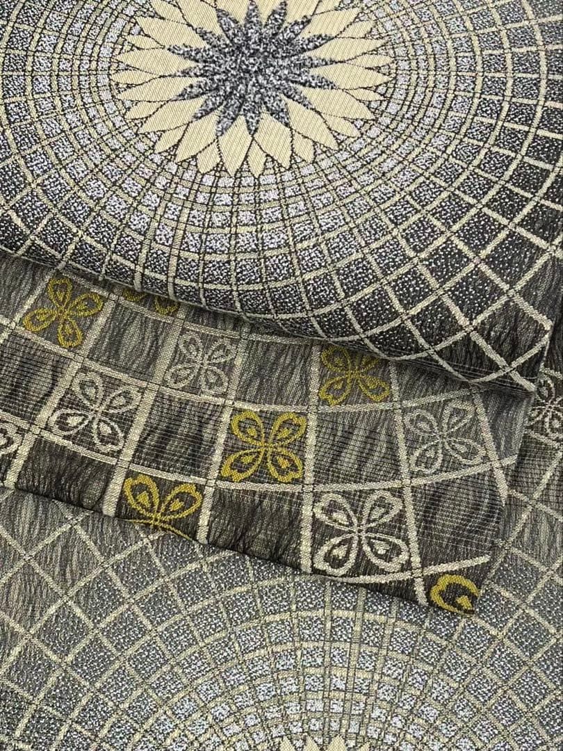  スリーシーズン 三重織 袋帯 モール織 正絹 六通 ガード加工済 D 087 袋帯 帯