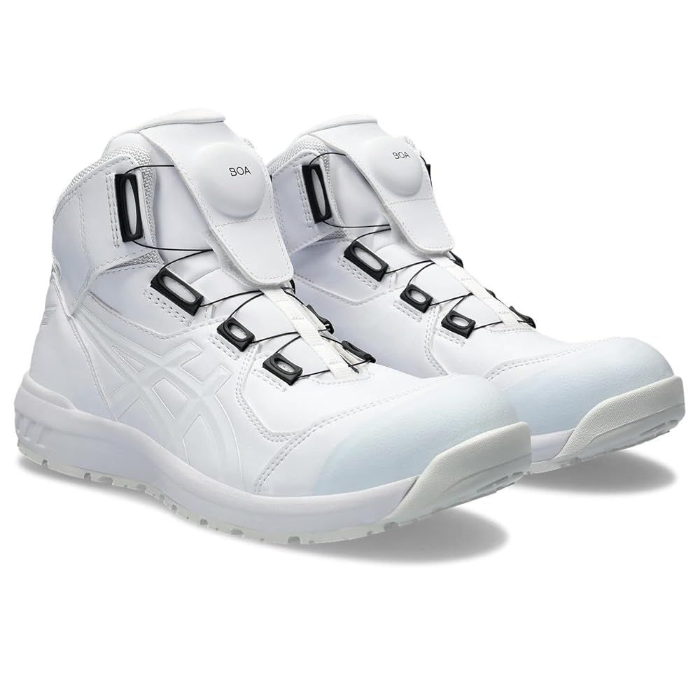 アシックスワーキング 安全靴 作業靴 ウィンジョブ CP304 BOA JSAA A種先芯 耐滑ソール fuzeGEL搭載 ホワイト ホワイト 25.5 cm