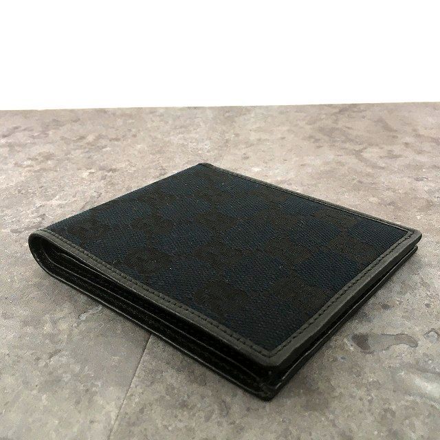 545 送料込み！ 極美品 GUCCI 二つ折り札入れ 034.3661.0989 GG