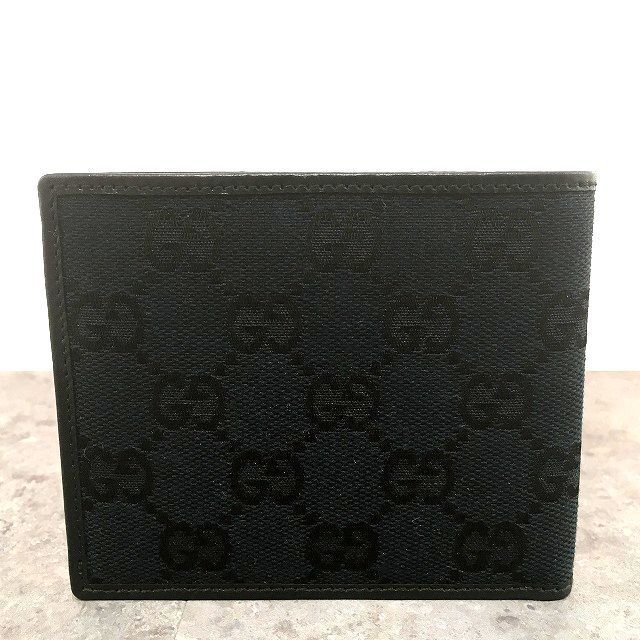 545 送料込み！ 極美品 GUCCI 二つ折り札入れ 034.3661.0989 GG