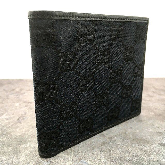545 送料込み！ 極美品 GUCCI 二つ折り札入れ 034.3661.0989 GG