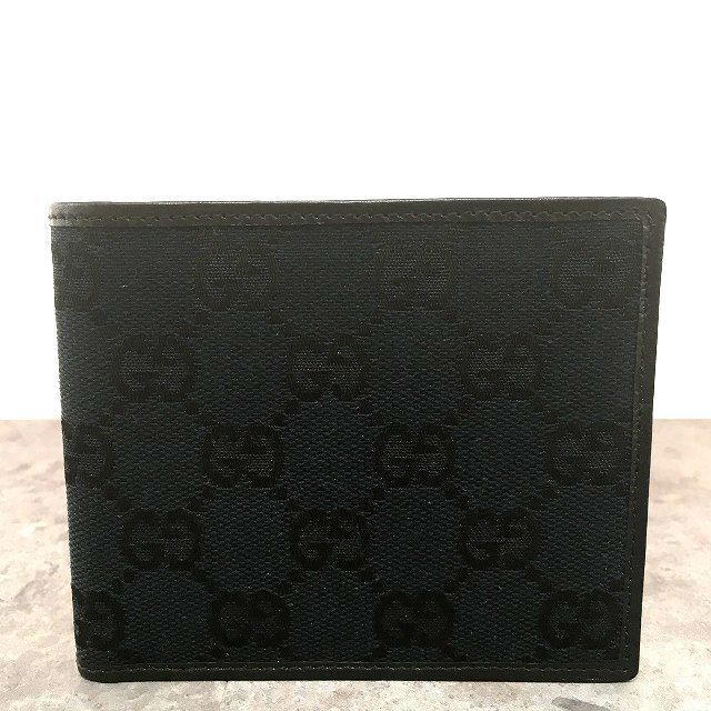 545 送料込み！ 極美品 GUCCI 二つ折り札入れ 034.3661.0989 GG