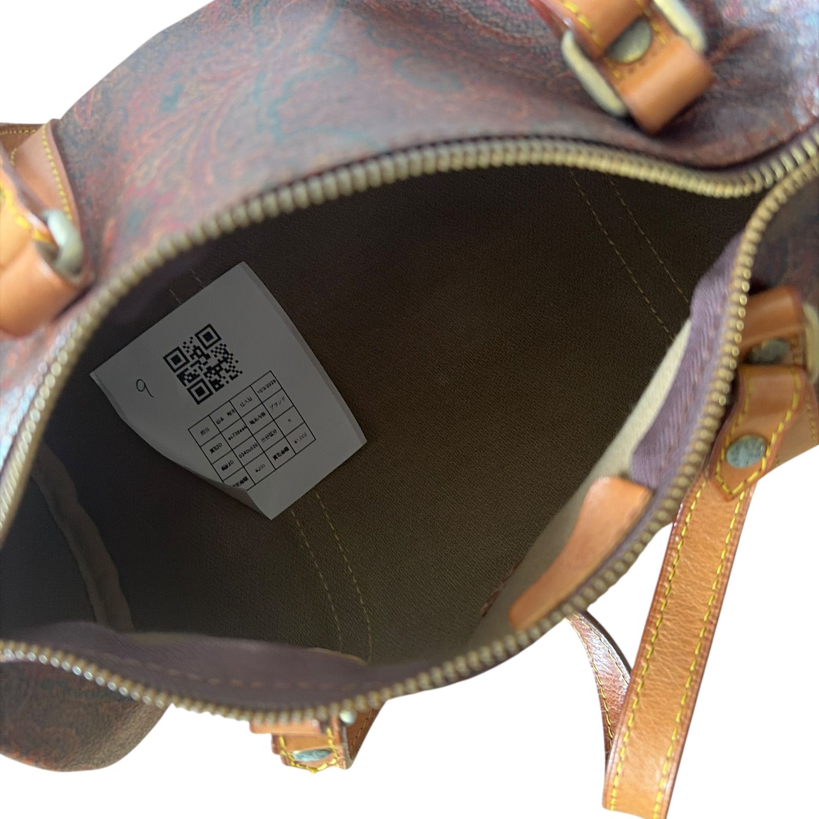 Z1599ETRO エトロ ペイズリー柄ミニボストンバッグ 2way ミニ