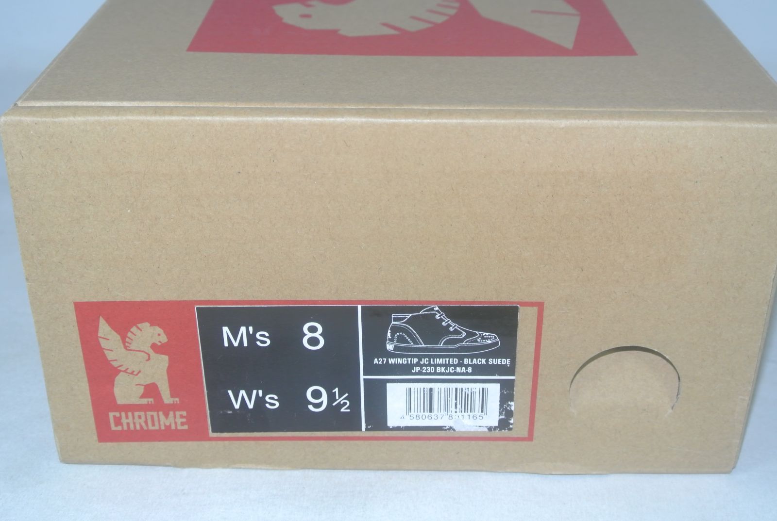 アウトレット CHROME A27 WINGTIP JC LIMITED BLACK SUEDE メンズ JP230BKJC M s 8 約26cm 処分 ODELLYA_COM