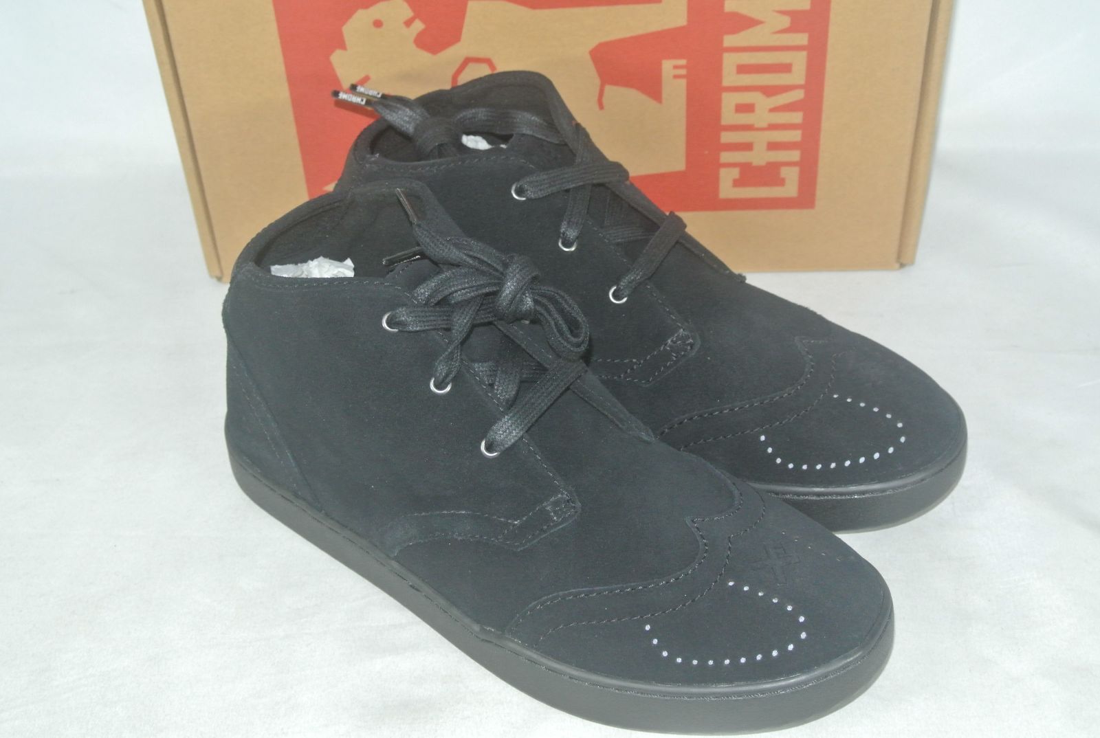 アウトレット CHROME A27 WINGTIP JC LIMITED BLACK SUEDE メンズ JP230BKJC M s 8 約26cm 処分