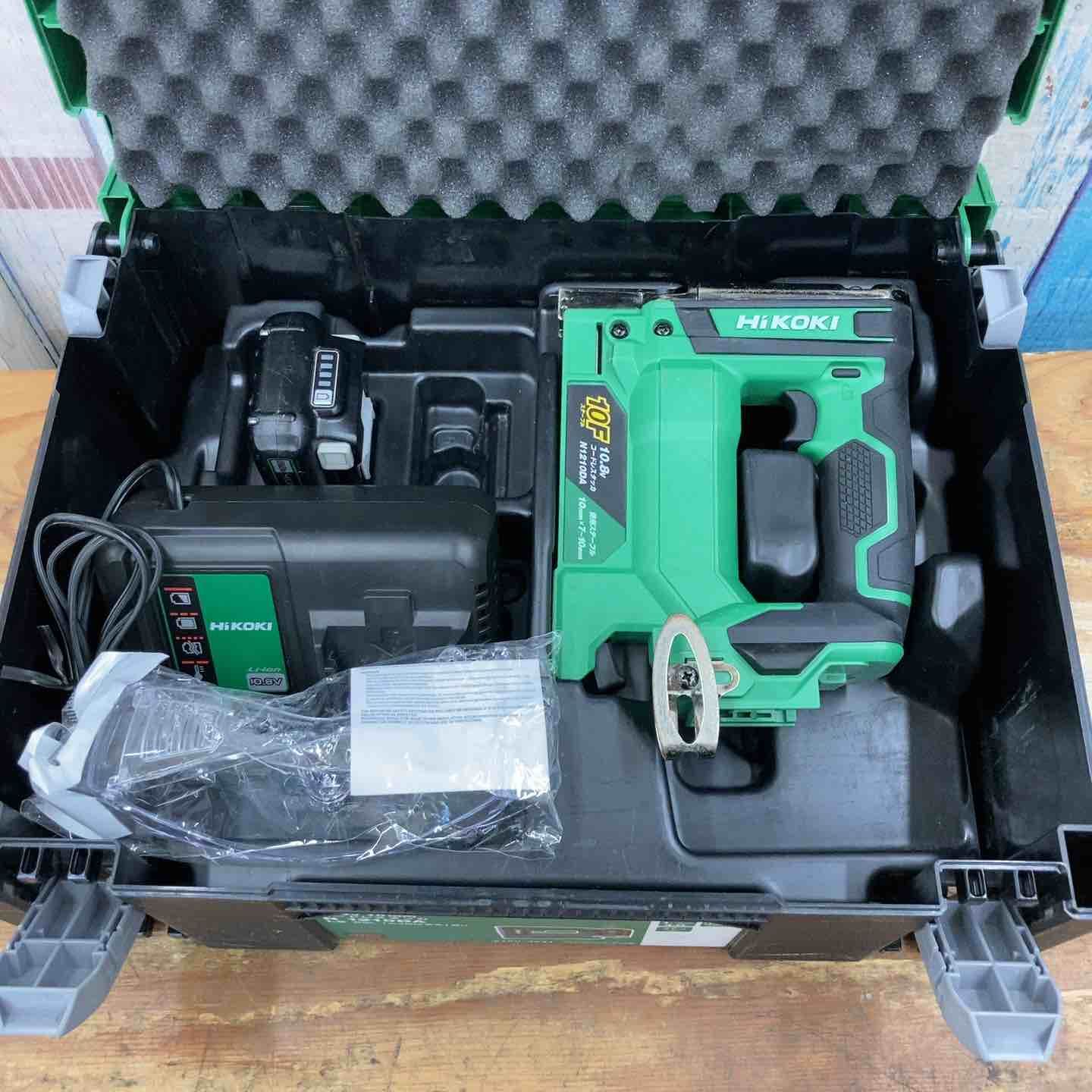 品 ハイコーキ HIKOKI 旧 日立工機 10mm 10.8V コードレスタッカ N1210DA LS セット バッテリー充電器付き 柏店 柏店