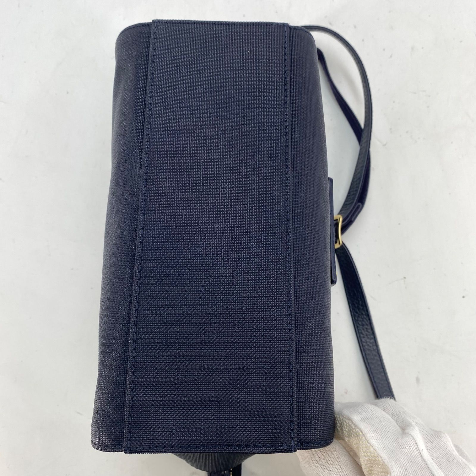  バーバリー ブルーレーベル クレストブリッジ バッグ ブルー FY 75 ショルダーバッグ ショルダーバッグ