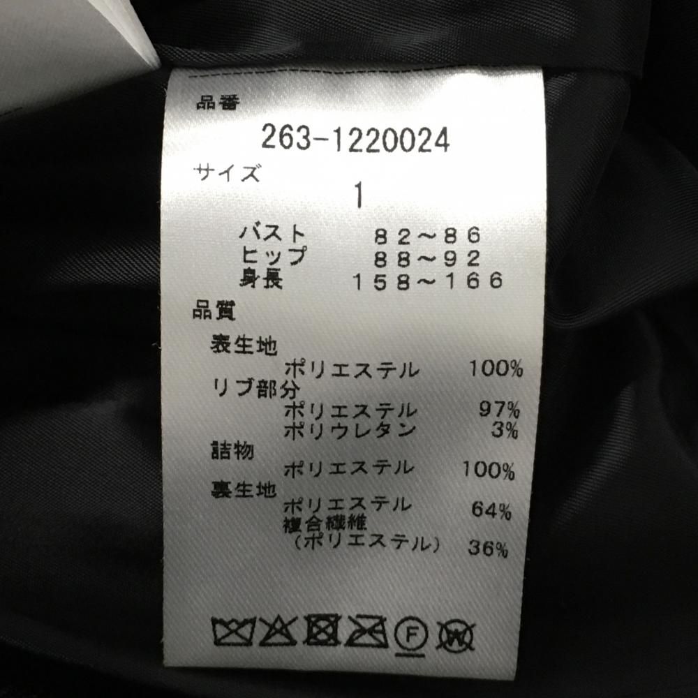  ジャックバニー 中綿ジャケット 黒×白 シリコンロゴ レディース 1 M ゴルフウェア Jack Bunny ジャケット レディースウェア